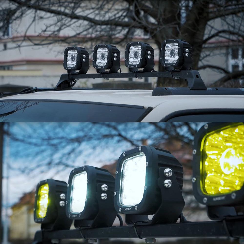 (2pcs/4pcs set) 5 Inch 110W White/Amber Spot Light LED Driving Lights for Toyota Tacoma 