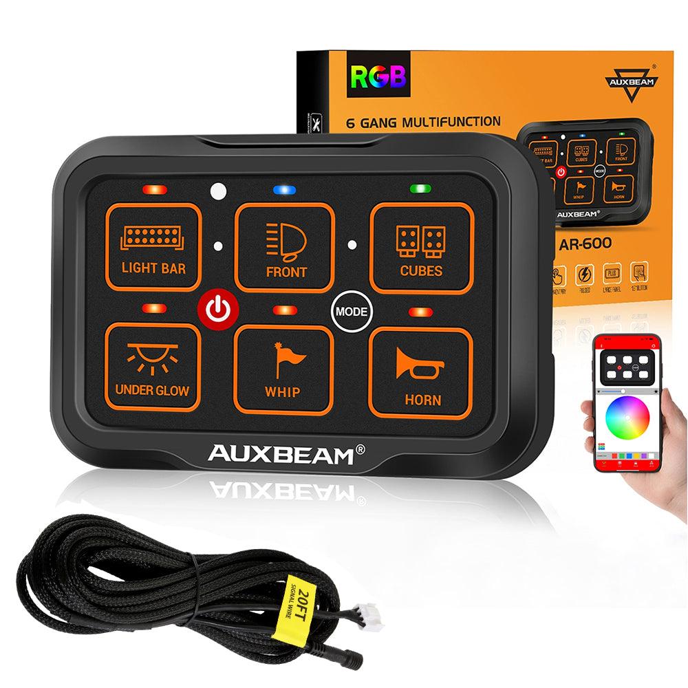 AR Series 6/8 Gang LED Switch Panel,Off Road Light Controller 