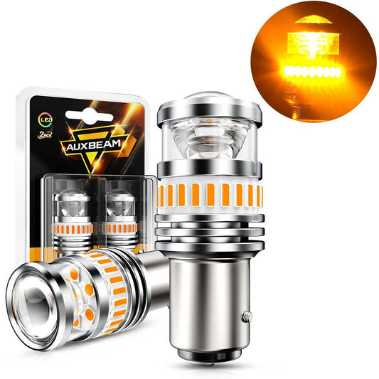 1157 BAY15D LED Turn Signal Light Rear/Front, Side Maker Light Bulbs 11W 4000LM 3500K Amber B1 Series | 2 Bulbs
