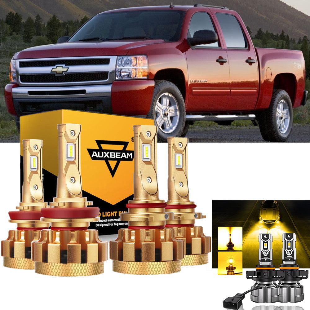 For 2007-2015 Chevrolet Silverado 1500 F-16 Plus Series Built-in Canbus Automotive Grade 14000LM LED Light Bulbs High Low Beam Bundle - Auxbeam  – éclairage LED auto