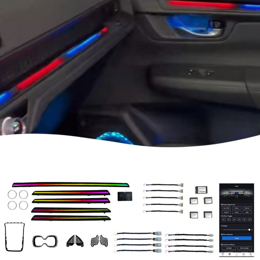 23 24 BREEZE Vente Usine Lumière Ambiante Intérieure Voiture Ombre Dynamique Couleur Magique 28 Lampes Pour Honda BREEZE