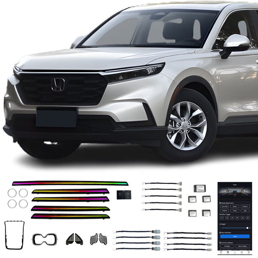 23 CRV Vente Directe Usine Éclairage Ambiant Intérieur Voiture Led Ombre Dynamique Couleur Magique 28 Lampes Pour Honda CRV