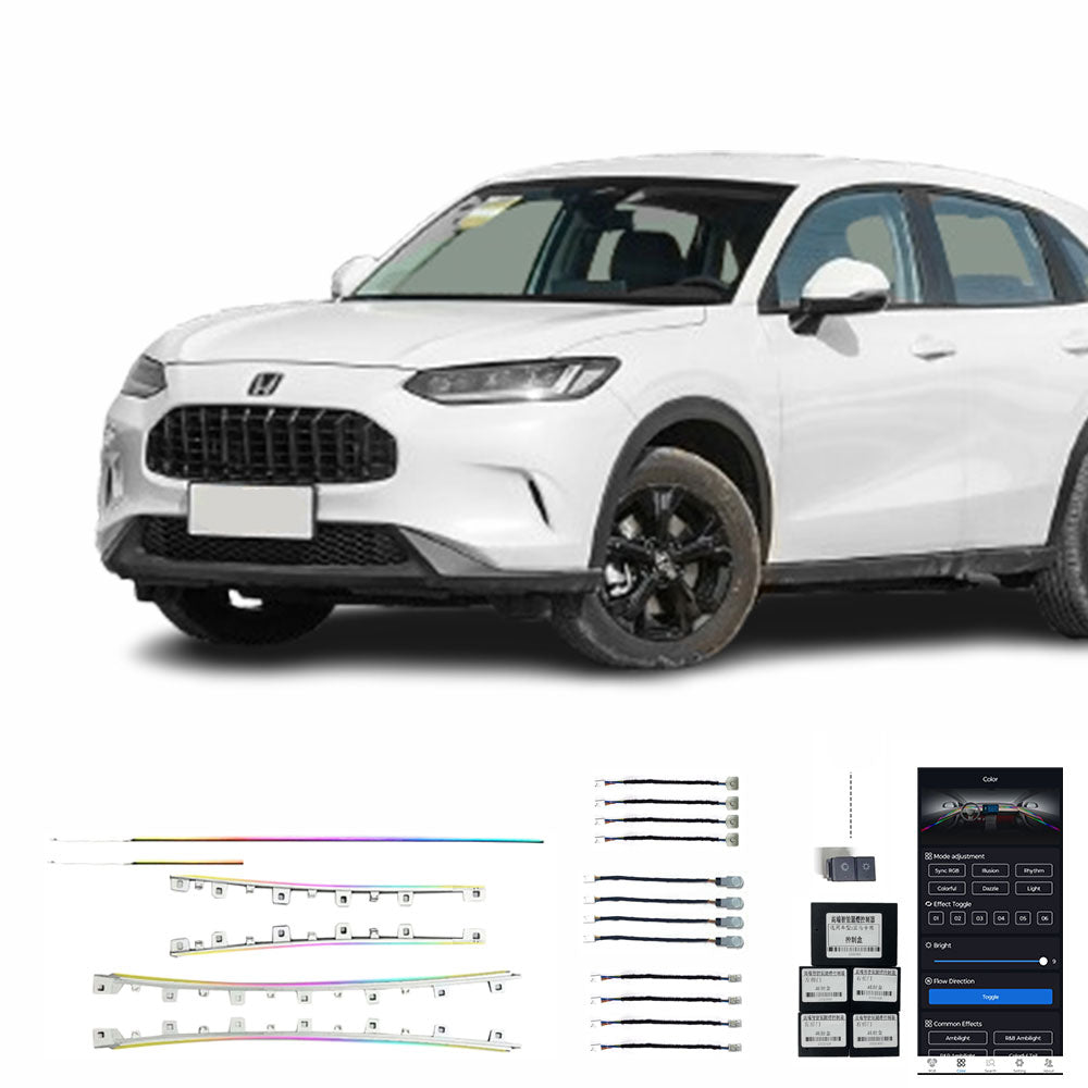 23 ZRV HR-V Vente Directe Fabricant Lumière dAmbiance Intérieure de Voiture de Haute Qualité 18 Lumières pour 23 ZRV HR-V