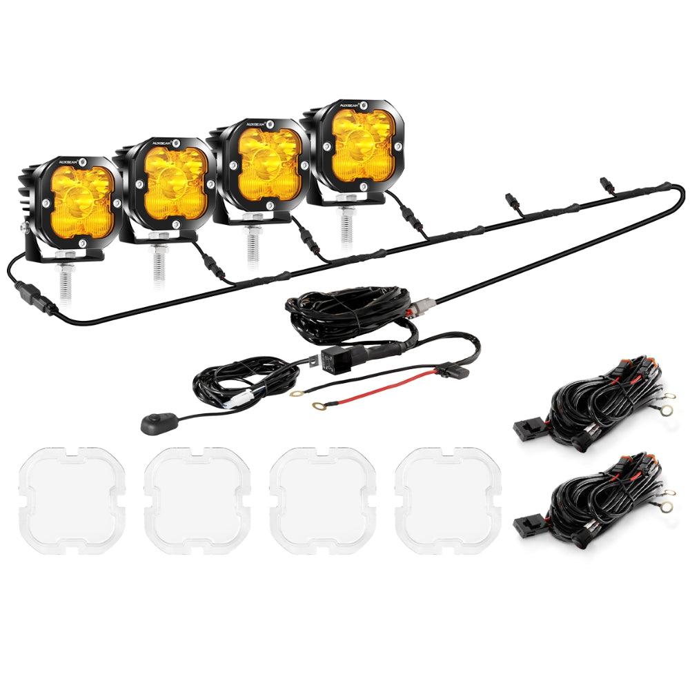 XP-ULTRA Series 3 Inch 80W 9600LM LED Pods Lights White&Amber - Auxbeam  – éclairage LED auto