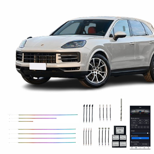 24 Cayenne Version LED 23 Lumières Modifications Intérieures De Voiture De Haute Qualité Éclairage Ambiant Intérieur De Voiture