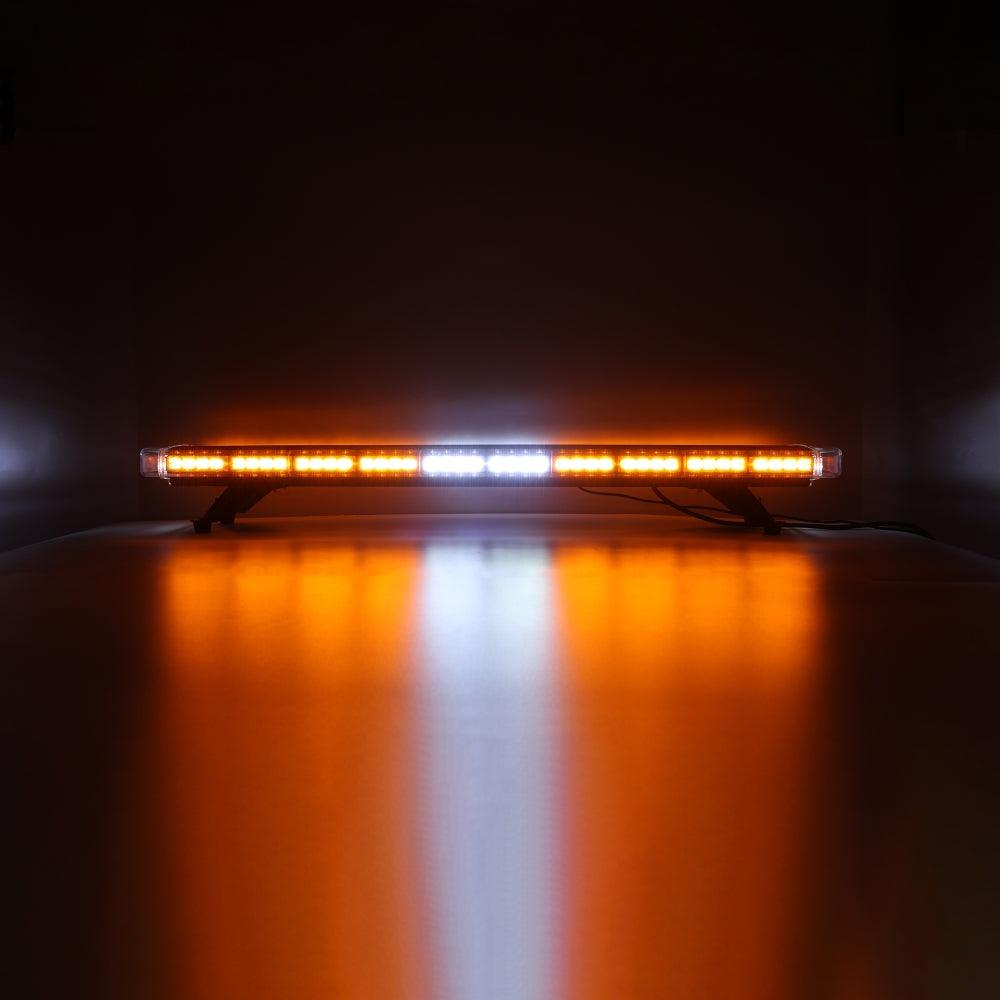 47 Inch Rooftop Strobe Flashing Light Bar with Mounting Brackets 20 Flashing Modes Emergency Safety Warning Caution Beacon Lights