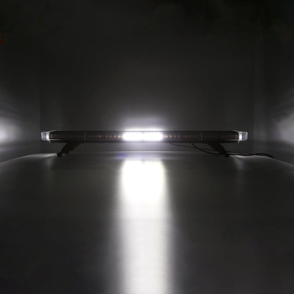 47 Inch Rooftop Strobe Flashing Light Bar with Mounting Brackets 20 Flashing Modes Emergency Safety Warning Caution Beacon Lights