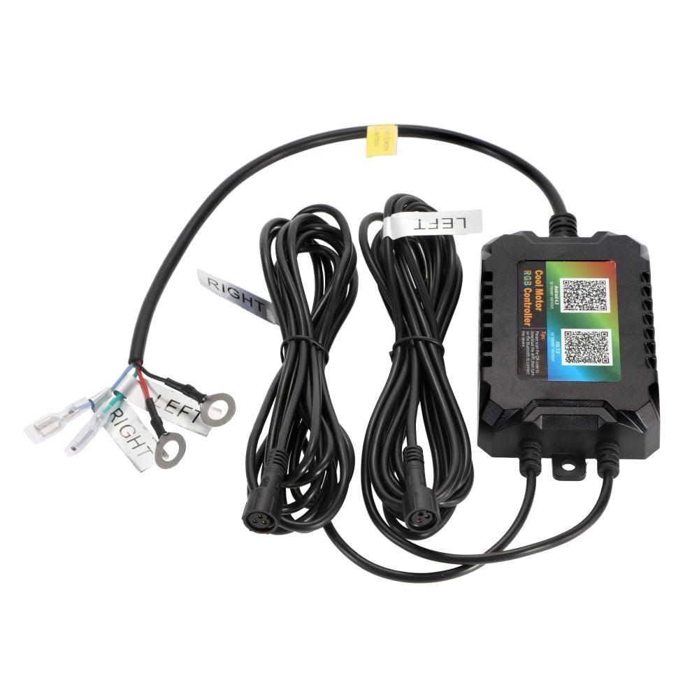 Upgraded 7 Inch Round LED Headlight with RGB Halo Ring for Jeep Wrangler JK TJ LJ 