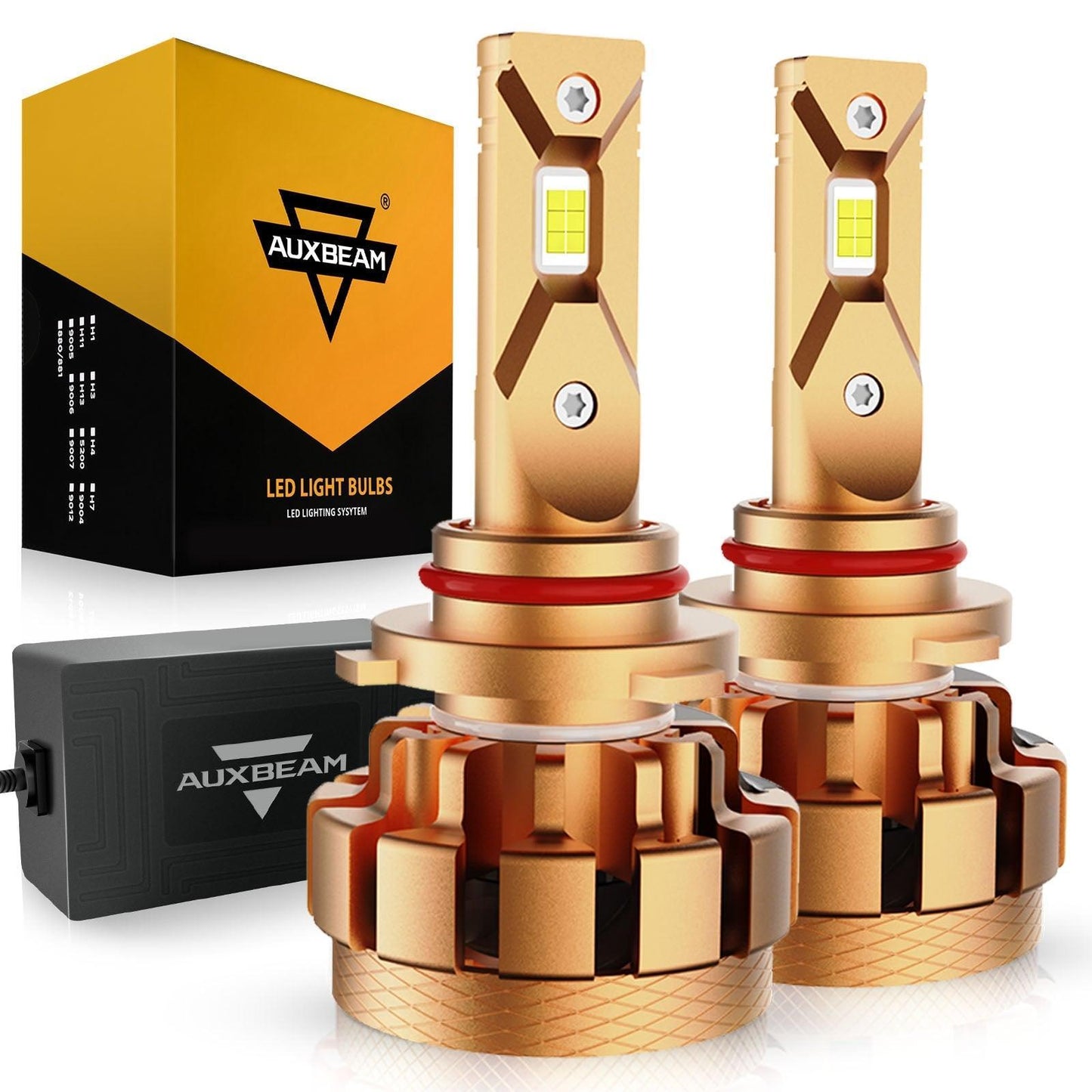 مصابيح أمامية LED 9005، 70 واط، 18000 لومن، سلسلة F-16 Plus، ألمع لون أبيض بارد 6000 كلفن | مصباحان