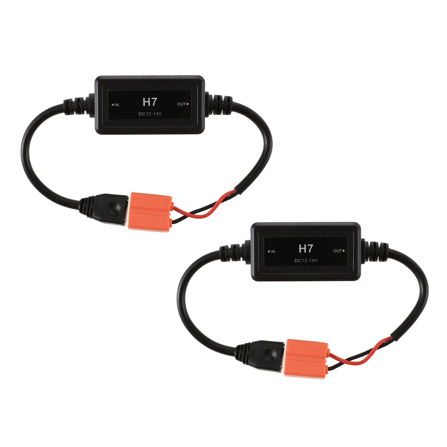 مصابيح أمامية LED مُحسّنة طراز H7 C10-MODEL مزودة بفك تشفير Canbus ومضاد للوميض وفرط الوميض بدون تحذير ومجموعة تحويل مقاومة تسخير قطعتين/مجموعة