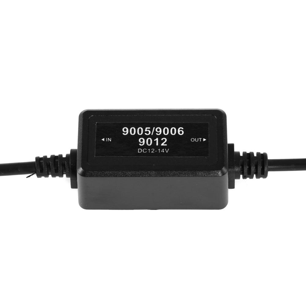 9005/HB3 C10-Model Enhanced LED Headlight Bulbs Canbus Decoder Anti-Flicker Hyper Flash No Warning Harness Resistor Conversion Kit 2pcs/set