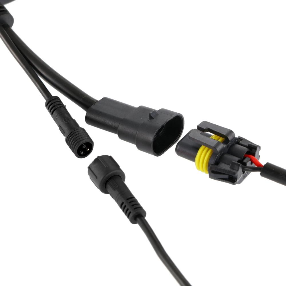 مصابيح ضباب LED مُحسّنة مقاس 4 بوصات مع حلقة هالة RGB وضوء إشارة انعطاف، وتحكم بلوتوث لسيارة جيب رانجلر JK/JL 2018-2024 