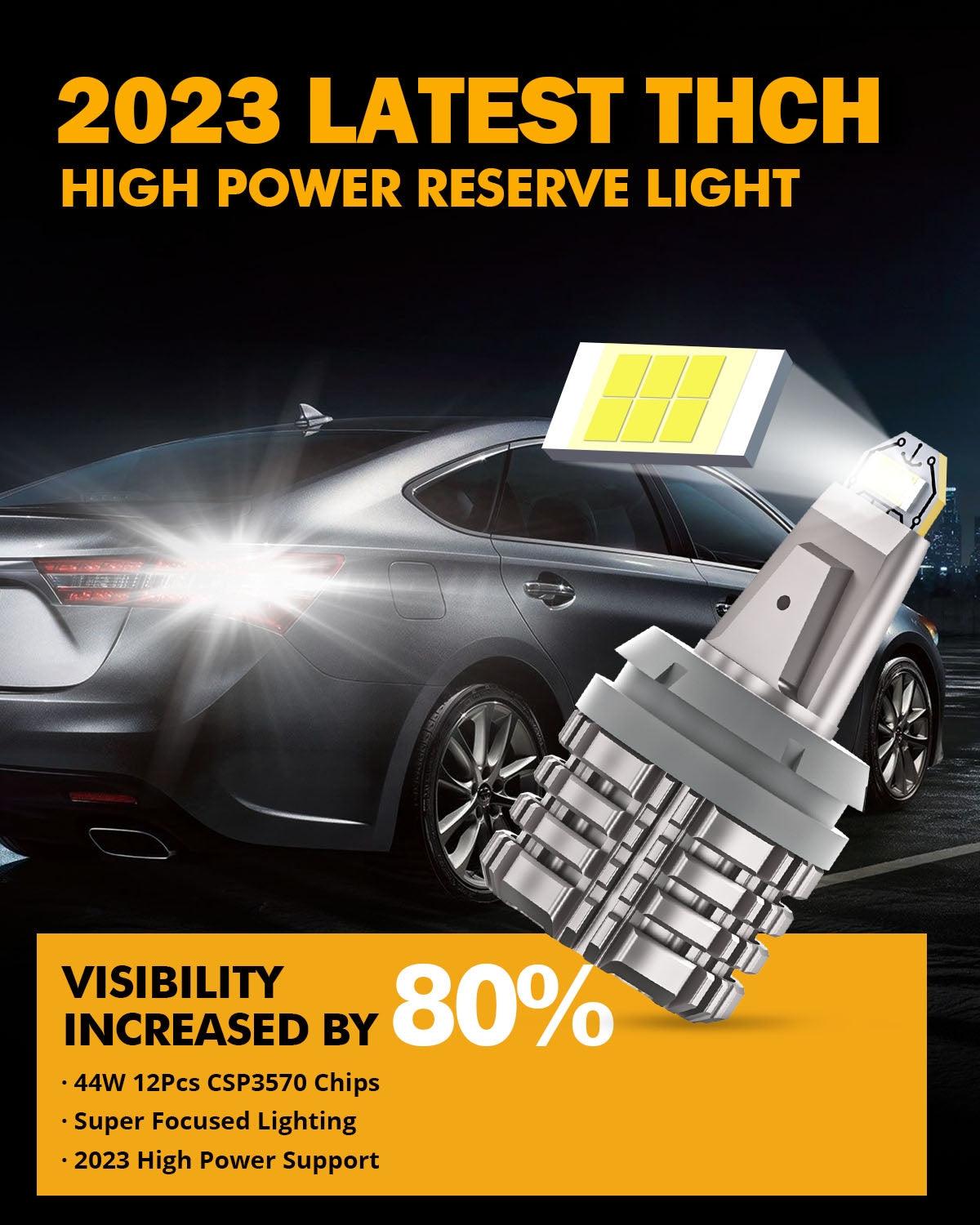 3156 LED Back-up Reverse Light Bulbs 44W 6000LM CAN-Bus Error Free 6500K White B2 Series | 2 bulbs