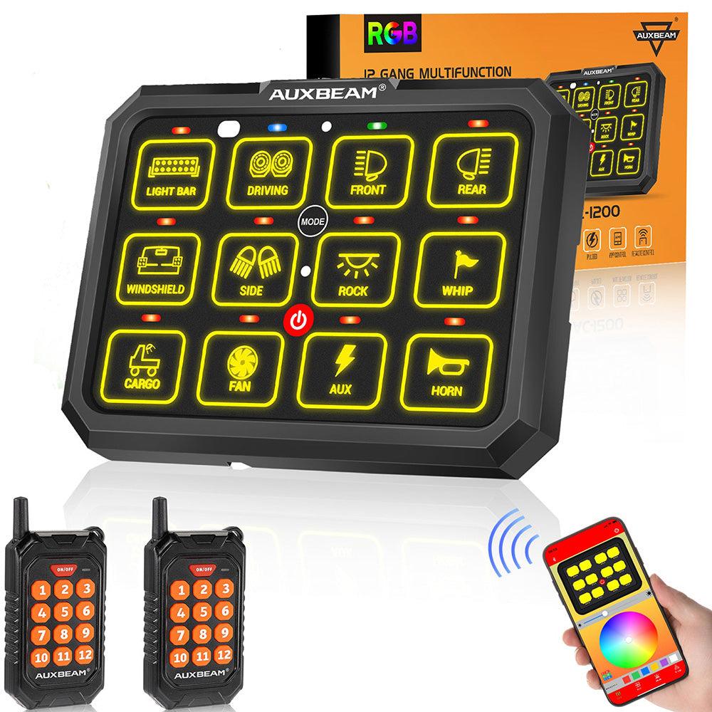 AC-1200 RGB Switch Panel with APP&amp;Remote Control, Toggle/Momentary/Pulsed Mode Supported(One-Sided Outlet) 
