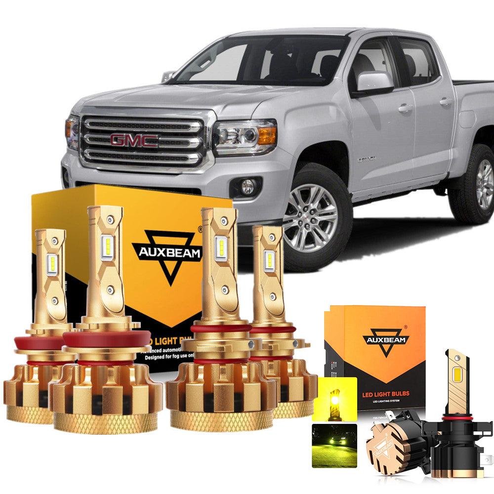 For 2015-2019 GMC Canyon F-16 Plus Series Built-in Canbus Automotive Grade 14000LM LED Light Bulbs High Low Beam Bundle - Auxbeam  – éclairage LED auto