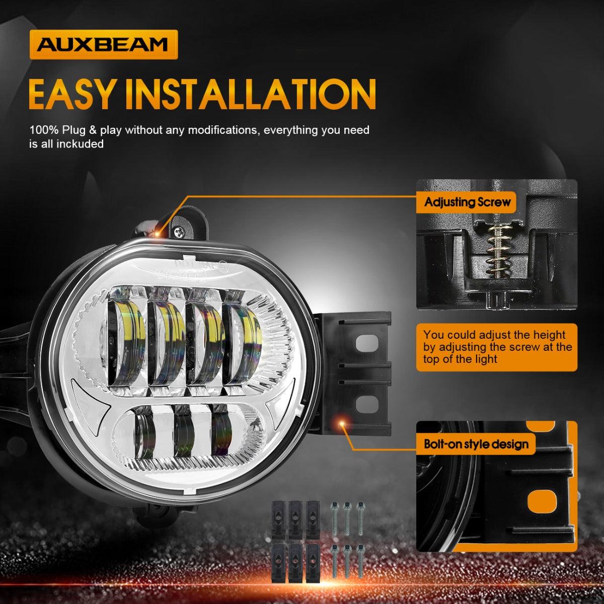 (2pcs/set) 63W Chrome LED Fog Light for Dodge Durango Dodge Ram 1500/2500/3500