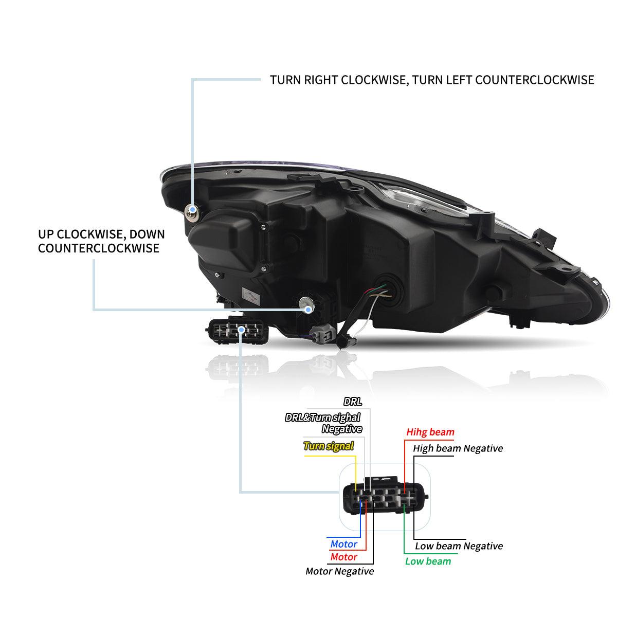 LED Headlight Assembly Matrix Projector Black For 2006-2012 Lexus IS250/IS250C/IS350/IS220d &amp; 2008-2014 ISF(XE20)