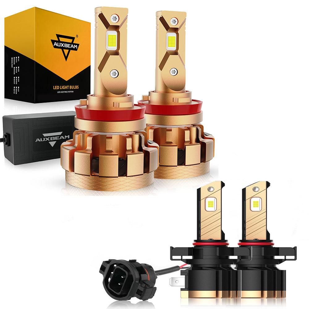 FOR 2007-2019 Chevrolet Silverado 1500 2500 3500 9005+H11+5202 High Low Beam Fog Light Combo F-16 Plus Series Automotive Grade 28000LM LED Light Bulbs - Auxbeam  – éclairage LED auto