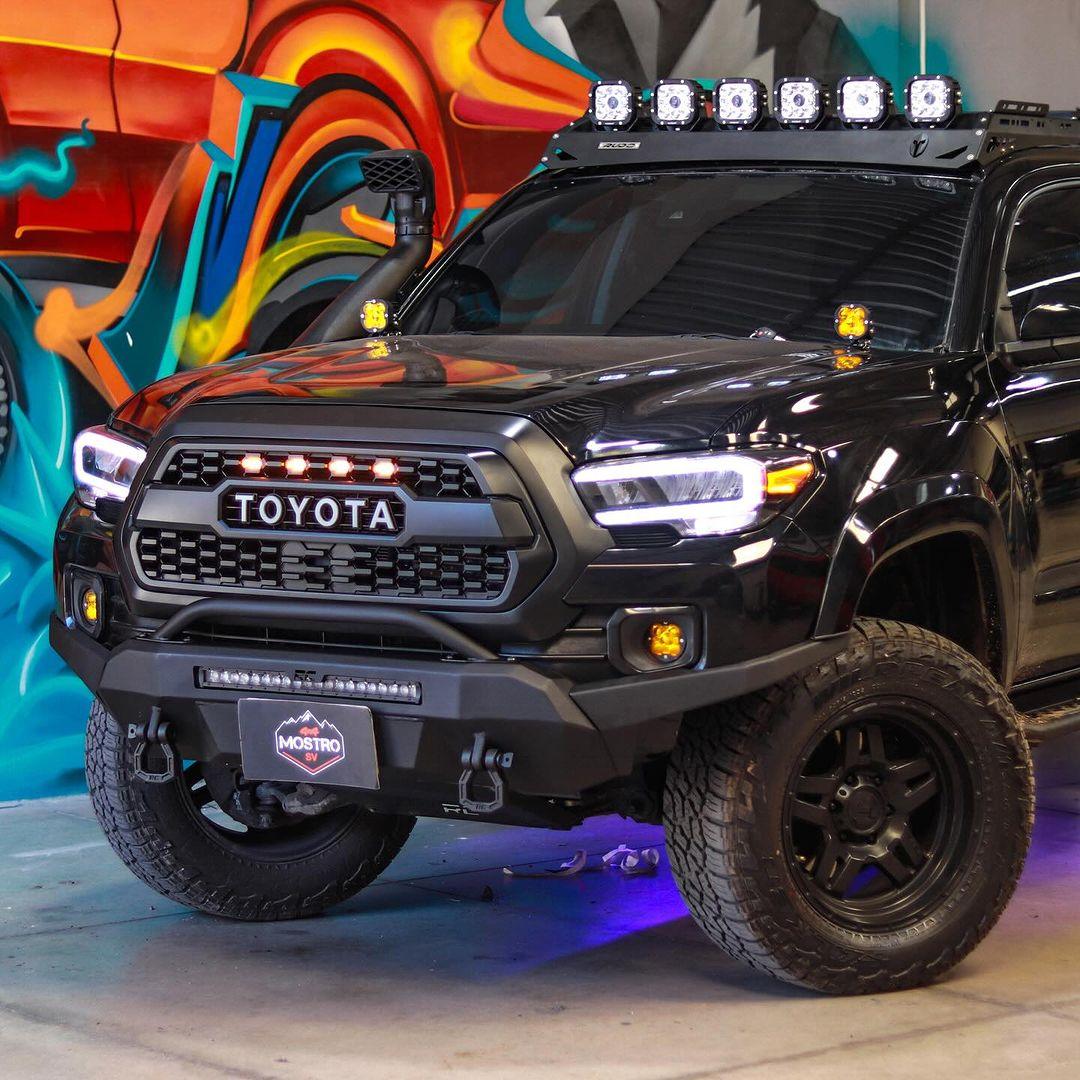 6 قطع من مصابيح LED بيضاء/كهرمانية مقاس 5 بوصات 110 وات مع تسخير الطاقة 