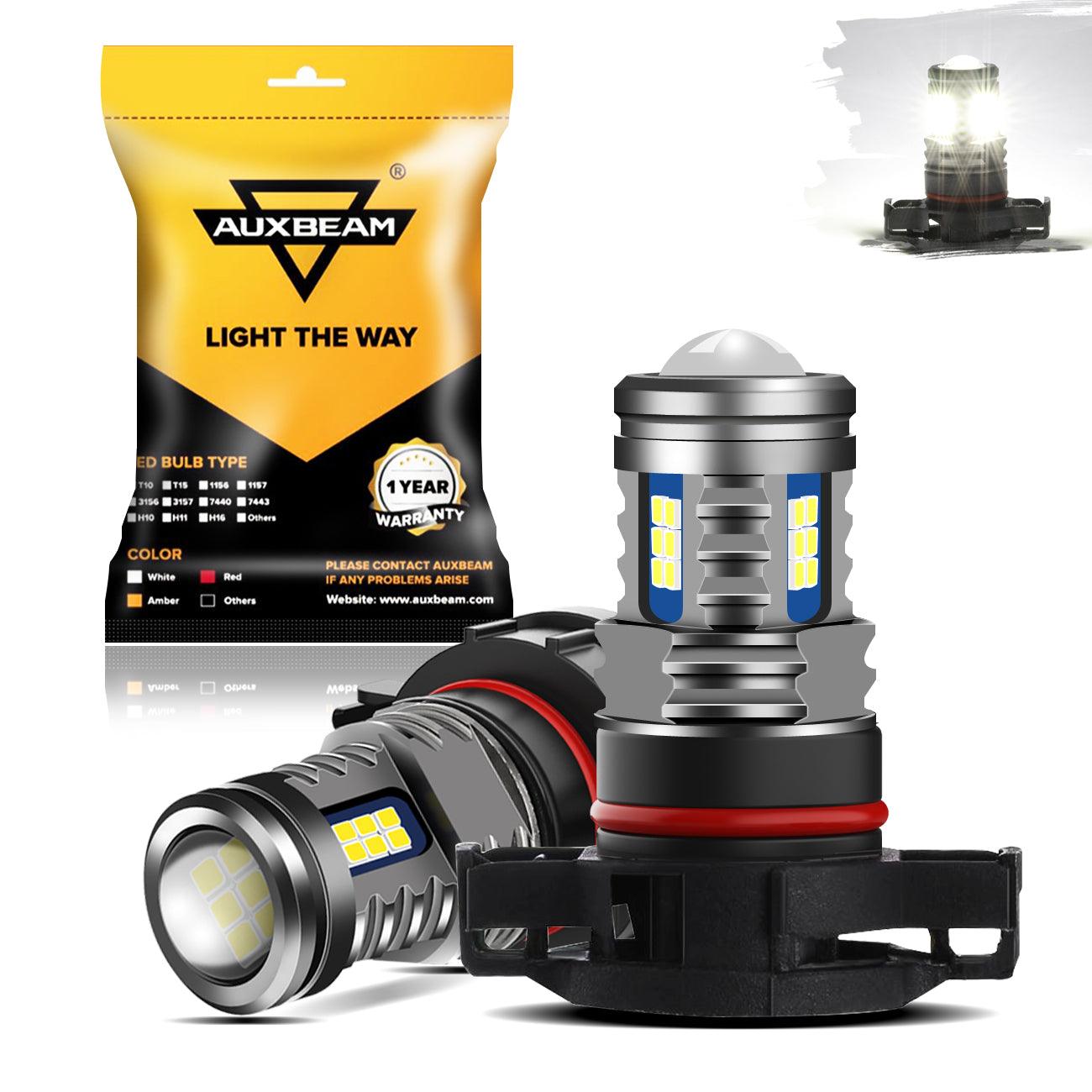 (قطعتان/مجموعة) سلسلة Y2 من مصابيح الضباب LED ثلاثية الجوانب باللون الأبيض البارد/الأصفر الذهبي/النهاري 5202/5201/PS24W/H16EU