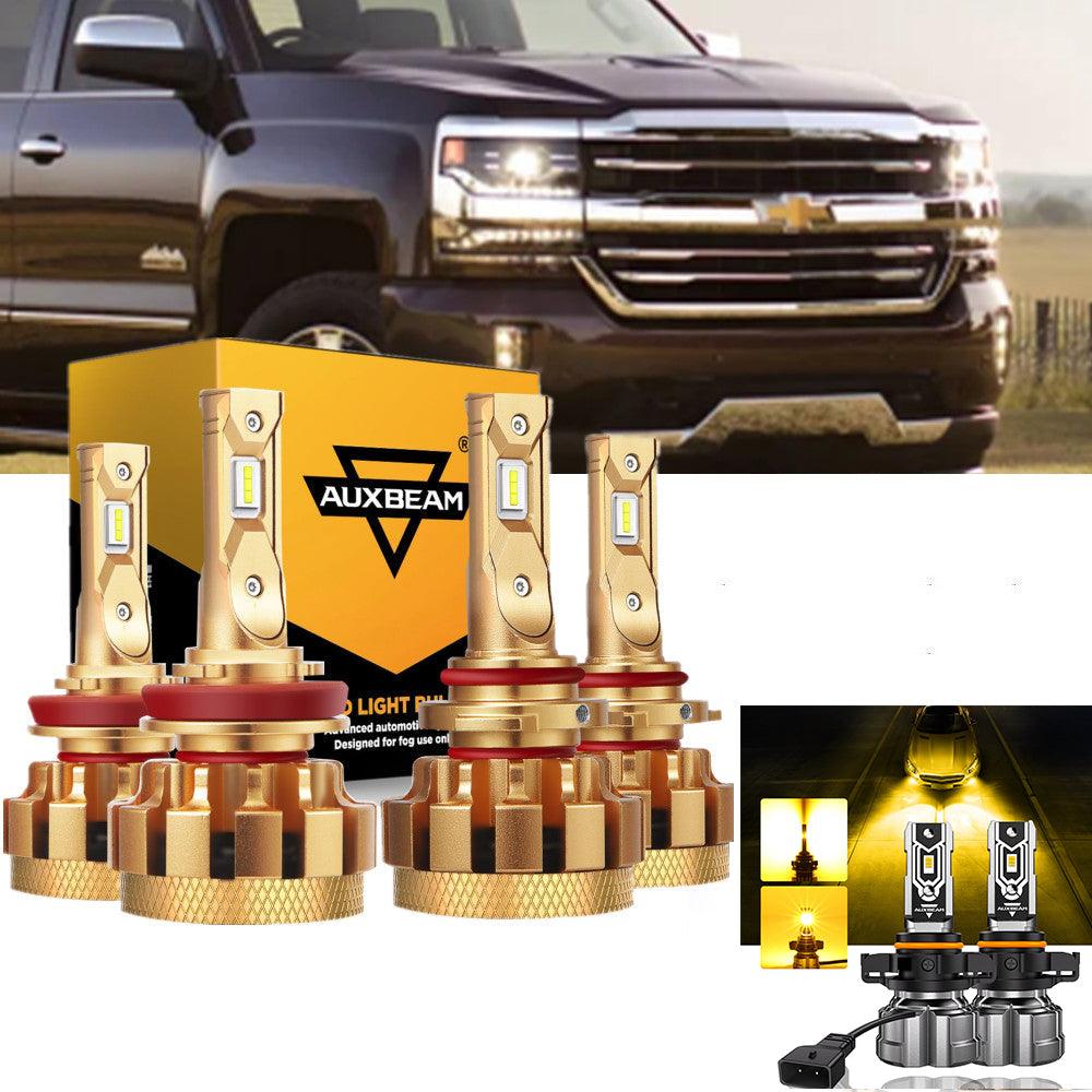 For 2007-2019 Chevrolet Silverado 2500 HD F-16 Plus Series Built-in Canbus Automotive Grade 14000LM LED Light Bulbs High Low Beam Bundle - Auxbeam  – éclairage LED auto