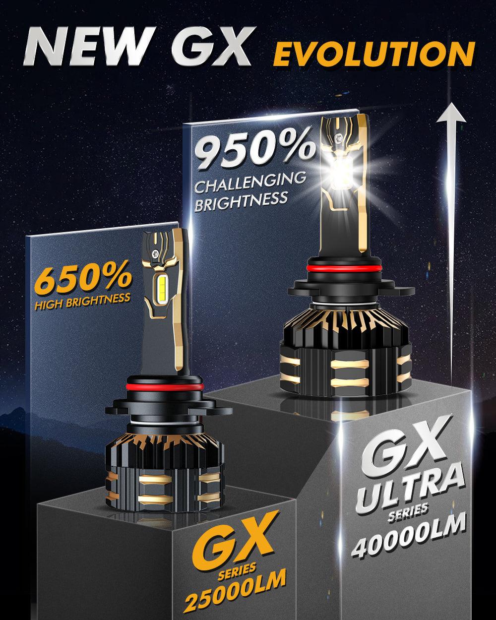 🆕9012/HIR2 LED Headlight Bulbs 240W 40000LM GX-ULTRA Series 6500K Cool White | 2 Bulbs - Auxbeam  – éclairage LED auto