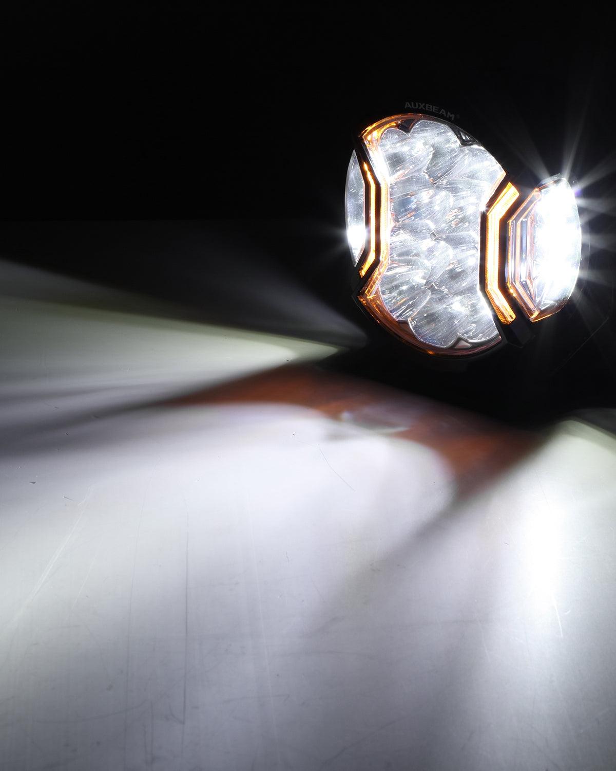 V-ULTRA Series 6/8 Pcs 5 Inch 172W LED Side Shooter Amber DRL with Power Harness - Auxbeam  – éclairage LED auto