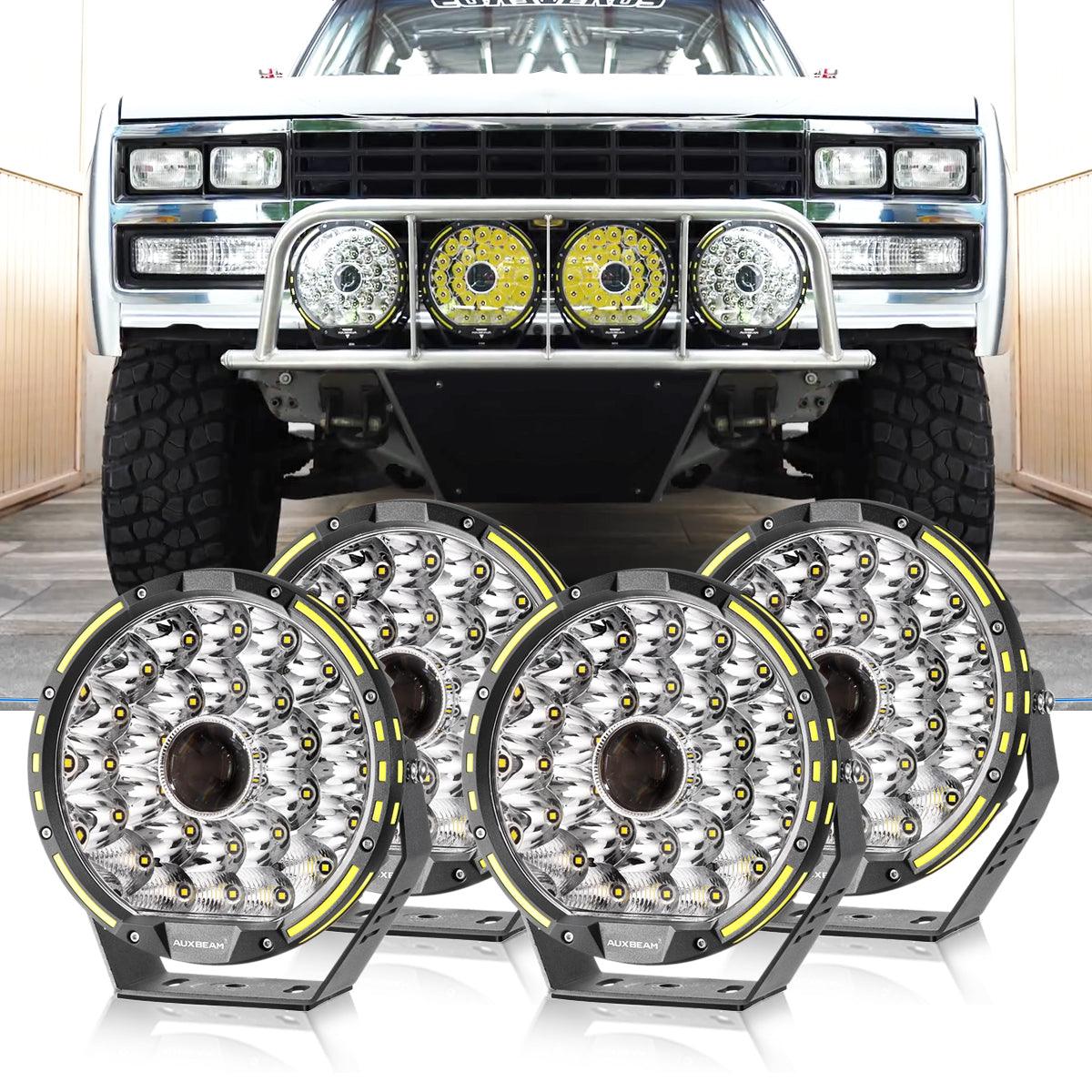 (2pcs/set) 9 INCH 270W 37776LM 360-PRO Series Custom Lens Offroad LED Driving Lights for Chevrolet - Auxbeam  – éclairage LED auto