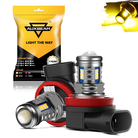 🔥(2pcs/set) H11/H8/H9/H16JP Y2 Series 3-Sides Golden Yellow LED Fog Light/DRL