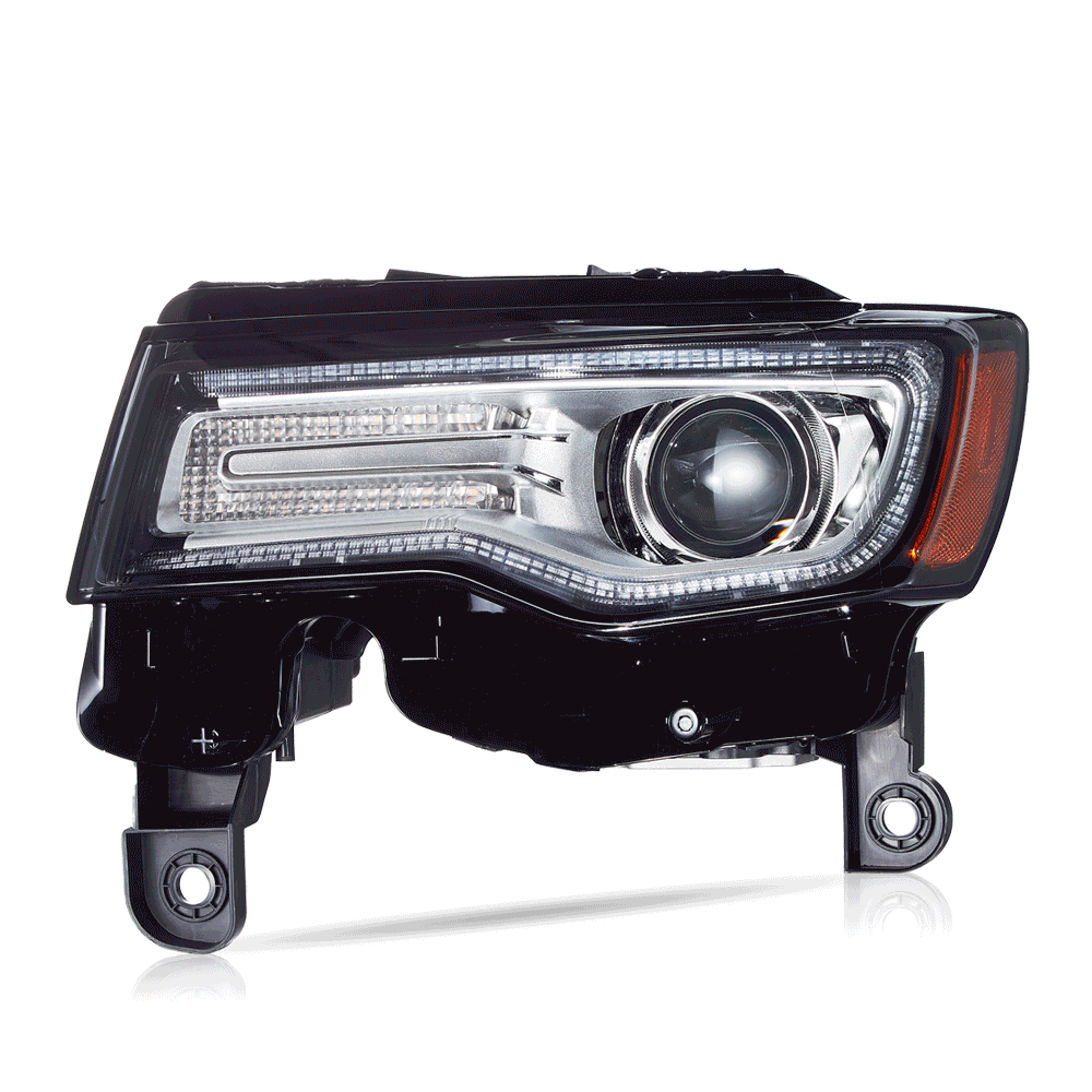 LED Headlight Assembly Full LED With Startup Animation/ Blue DRL For 2014-2022 Jeep Grand Cherokee (WK2）