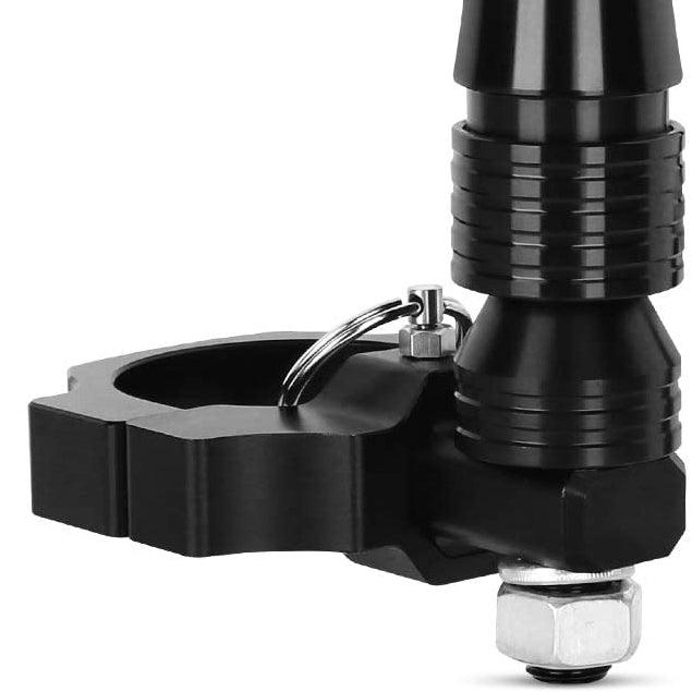 أضواء سوط LED RGB بطول 3 أقدام/4 أقدام مزودة بتقنية البلوتوث/التحكم عن بُعد + حوامل تثبيت أضواء سوط لمركبات UTV وATV والمركبات على الطرق الوعرة