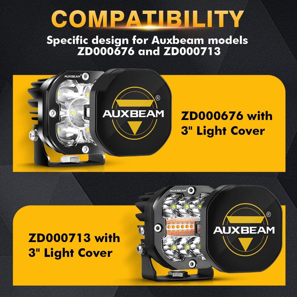 3 Inch LED Driving Light Black Cover Light Shield Cover - Auxbeam  – éclairage LED auto