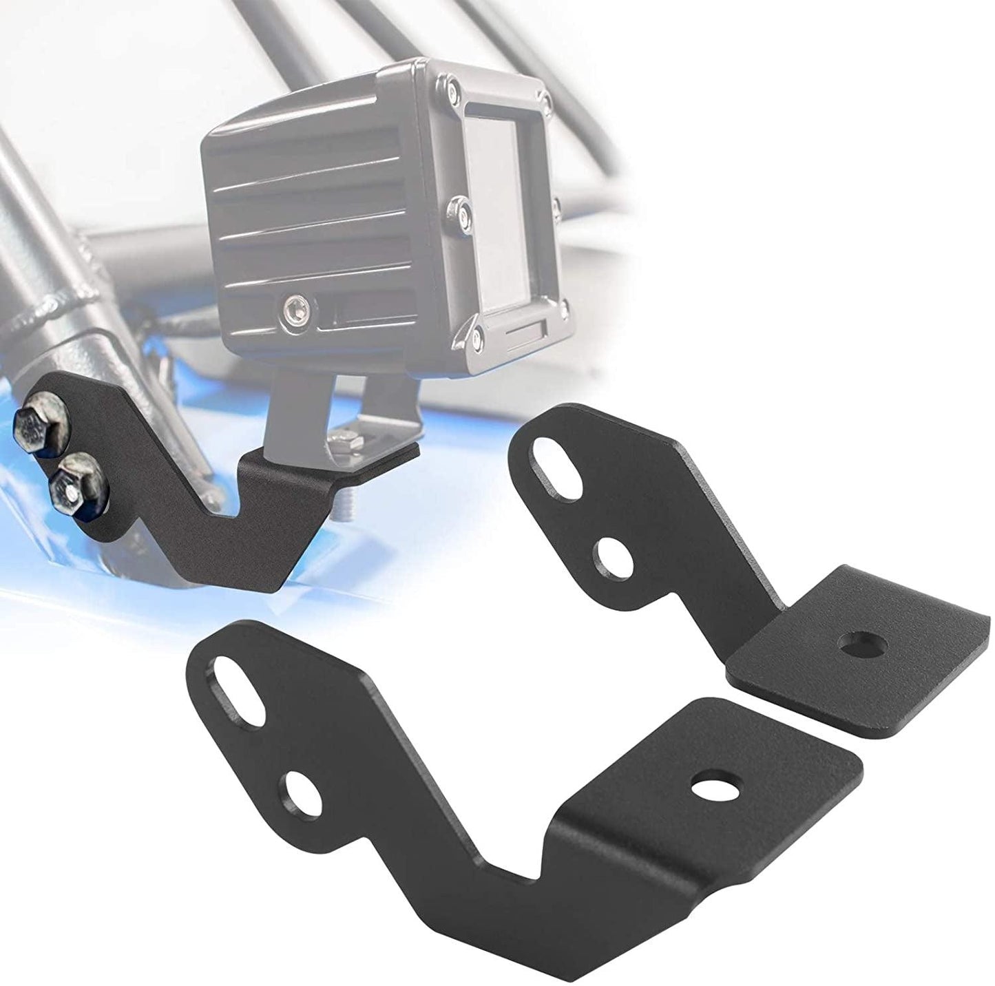 3 Inch LED Pods Light Spot/Flood Beam & A-pillar Mounting Bracket for 2014-2020 POLARIS RZR XP 1000, 2015-2020 POLARIS RZR 900