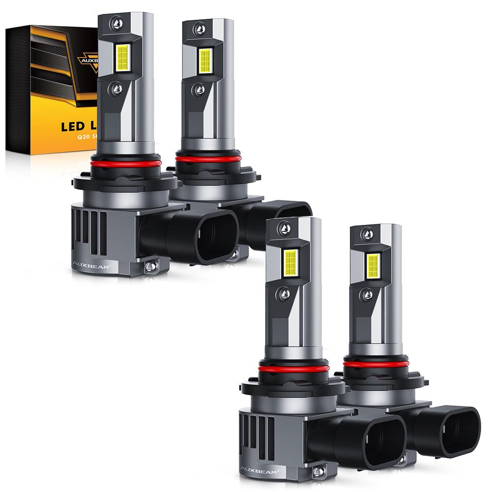 9012/HIR2 LED Headlight Bulbs 90W 22000LM Q20 Series 1:1 Halogen Size 6500K Cool White | 2 Bulbs - Auxbeam  – éclairage LED auto