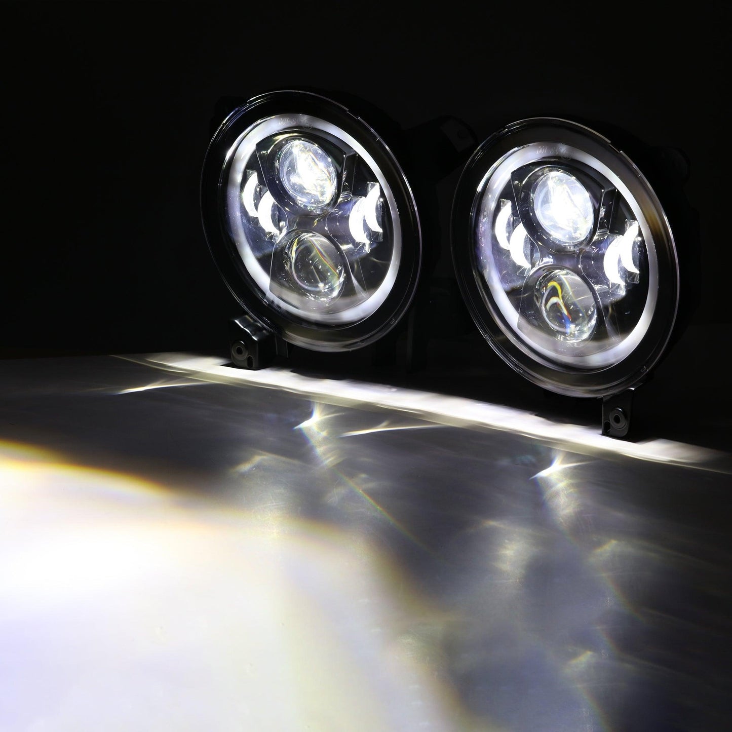 (2pcs/set) 9 Inch LED Headlights with DRL Halo Ring for Jeeps Wrangler JL Jeep Gladiator JT 2018 2019 2020 2021 2022