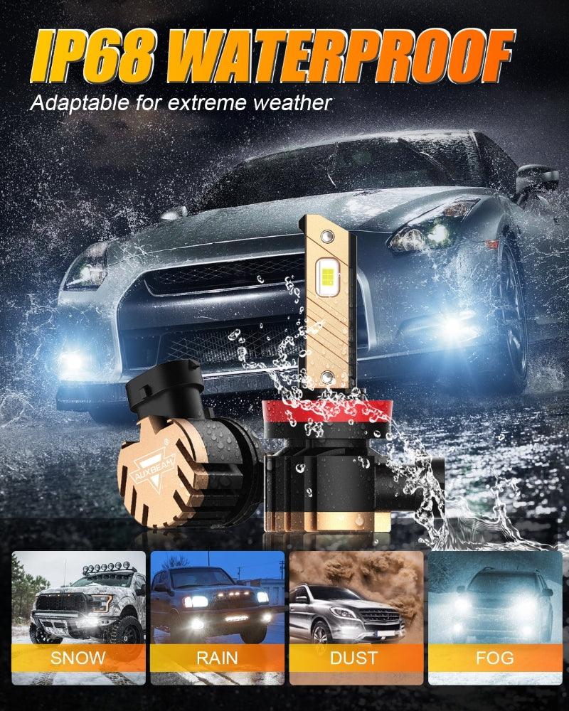 H11 H9 H8 H16JP LED FOG Light/DRL Bulbs 44W 8000LM 6500K Cool White Z3 Series | 2 Bulbs