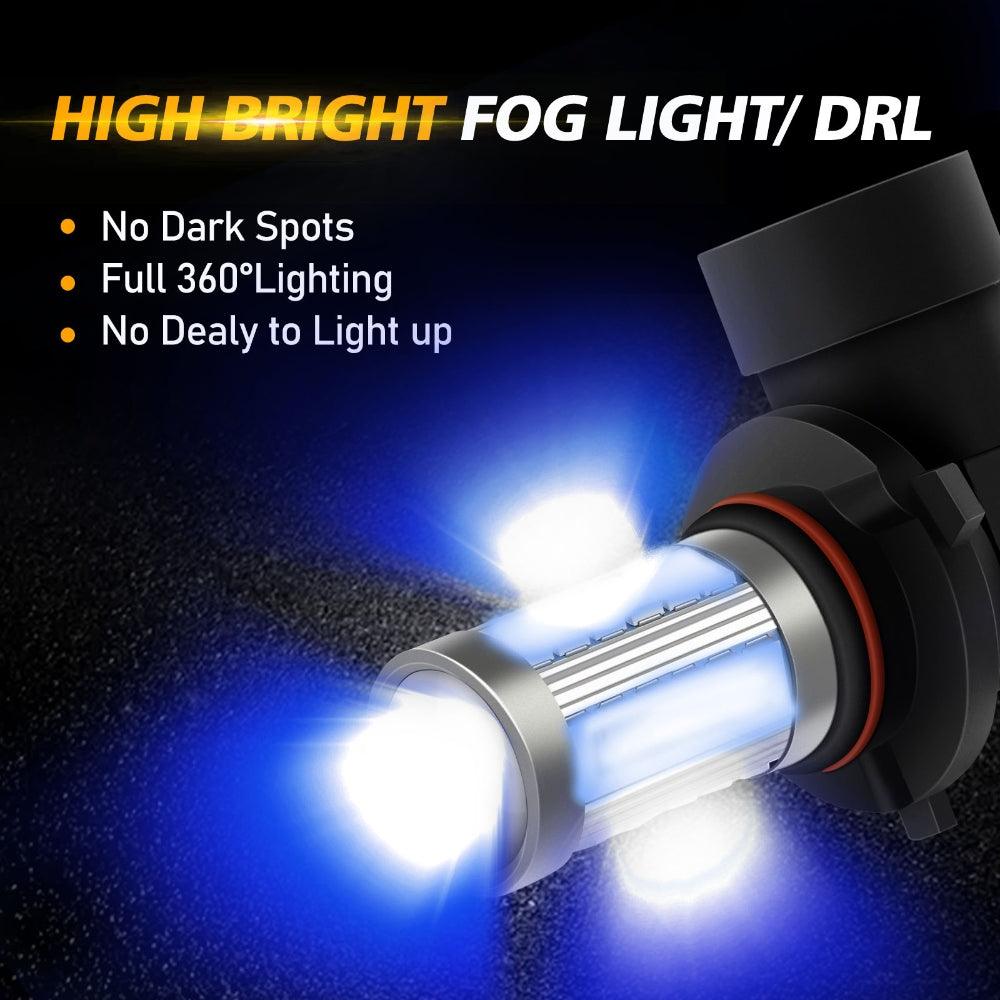 H10 9145 9140 HB3 LED Fog Light/DRL 50W 4000LM Deep Blue 33LED Series | 2 Bulbs