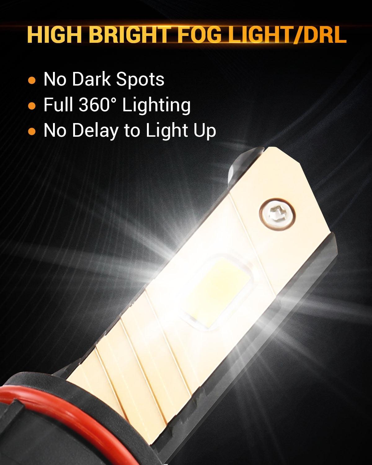 For 2003-2004 Ford Mustang STV COBRA H10 LED Fog Light/DRL Bulbs - Auxbeam  – éclairage LED auto