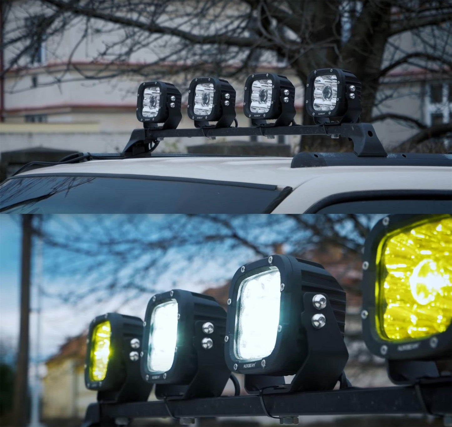 XP-ULTRA Series 5 Inch 110W 11000LM White/Amber LED Driving Lights Pods Light
