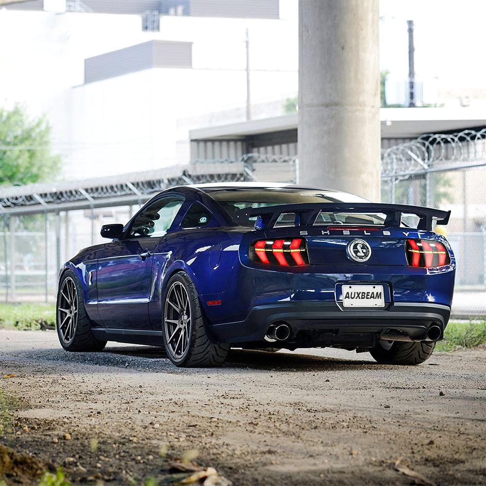 LED Tail Lights Assembly With 5 Modes Turn Signal 2 Modes Brake Lighting Smoked For 2010-2012 Ford Mustang 5th Gen (S-197 II) Pre-Facelift