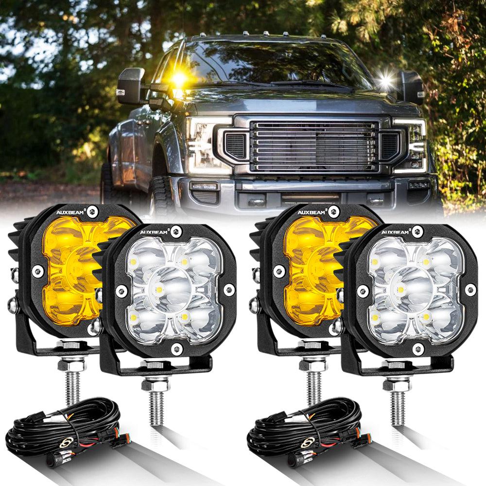 3 Inch 80W 9600LM LED Pods Lights White&Amber for FORD - Auxbeam  – éclairage LED auto