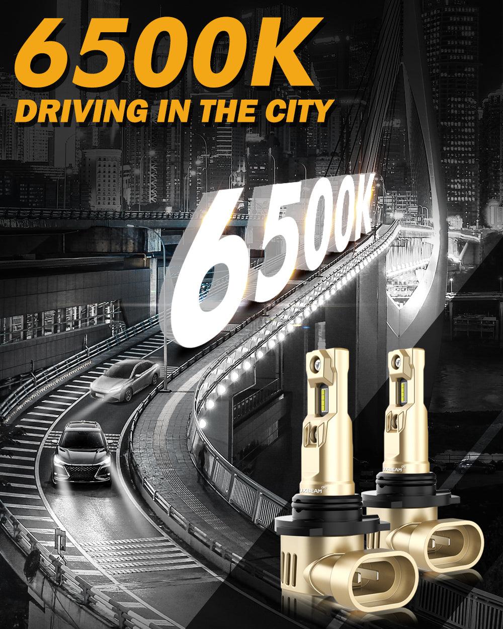 9006/HB4 LED Headlight Bulbs 60W 16000LM Q20-SE Series 1:1 OEM Factory Size 6500K Cool White | 2 Bulbs - Auxbeam  – éclairage LED auto