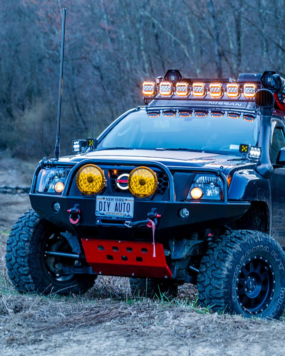 XP-ULTRA Series 5 Inch 174W LED Side Shooter Pod Lights with White DRL&Amber Turn Signal Light - Auxbeam  – éclairage LED auto