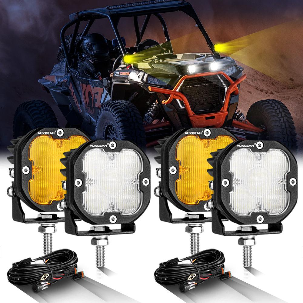 XP-ULTRA Series 3 Inch 80W 9600LM LED Pods Lights White&Amber - Auxbeam  – éclairage LED auto