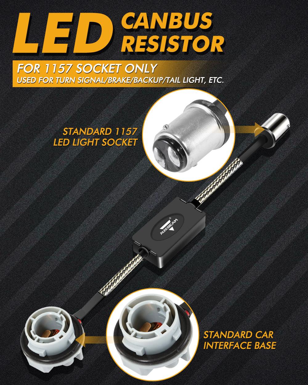 🆕1157 C8-Model فك تشفير مقاومات CANBUS المضادة للوميض وتجنب وميض إشارة الانعطاف السريع وضوء الوميض ورمز خطأ لوحة القيادة قطعتان/مجموعة