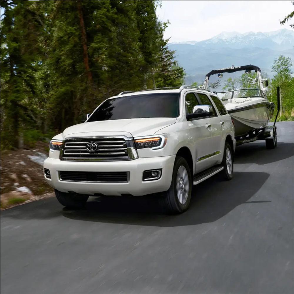 LED Headlight Assembly Matrix Projector Black For 2007-2013 Toyota Tundra 2th Gen (XK50) &amp; 2008-2021 Toyota Sequoia SR5 2th Gen (XK60)