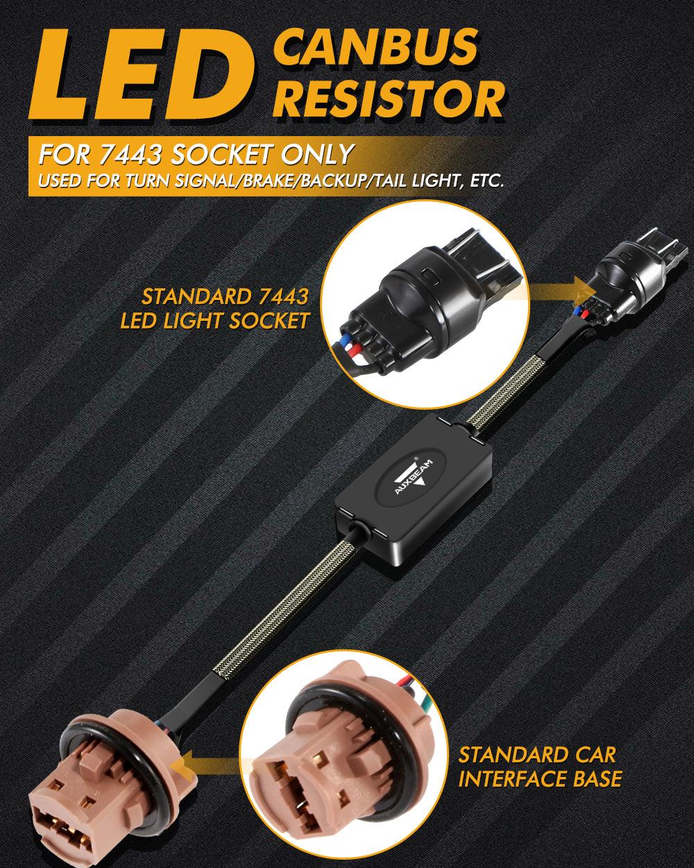 🆕7443 US-CK C8-Model فك تشفير مقاومات CANBUS المضادة للوميض وتجنب وميض إشارة الانعطاف السريع وضوء الوميض ورمز خطأ لوحة القيادة قطعتان/مجموعة