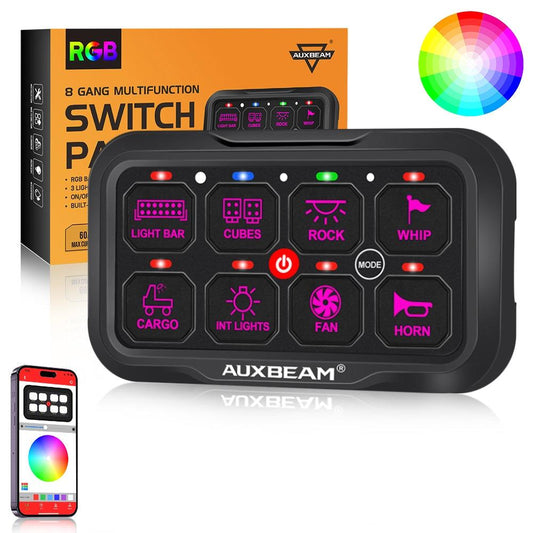 AR-800 Multifunction RGB Switch Panel with Bluetooth Controlled &amp; 47 Inch Extension Cable(Optional) for FORD F150 F250 F350 