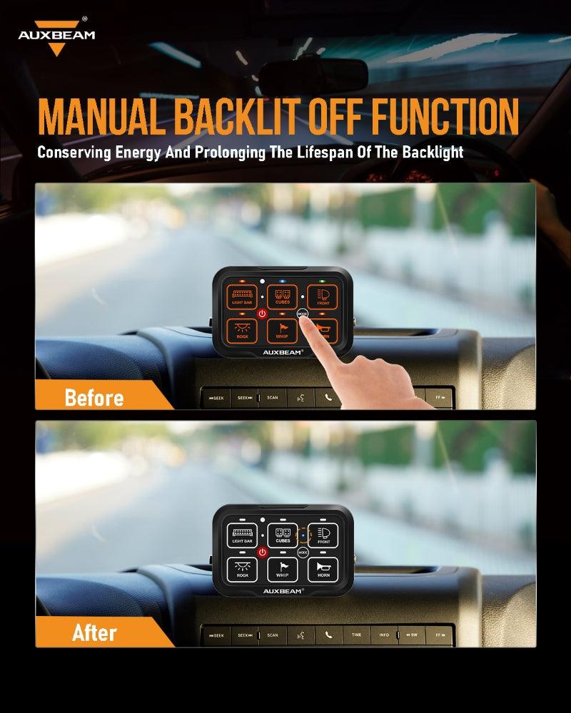 AR-600 RGB Switch Panel with APP, Toggle/Momentary/Pulsed Mode Supported 