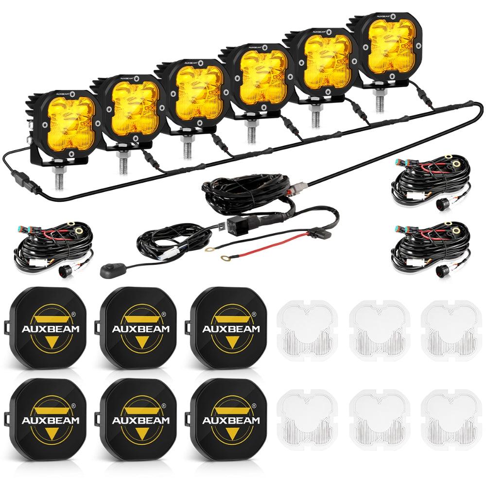 XP-ULTRA Series 3 Inch 80W Combo Beam LED Pods Amber&White Offroad Lights - Auxbeam  – éclairage LED auto